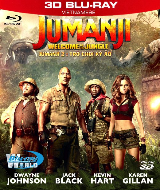 Z248. Jumanji: Welcome To The Jungle 2017 - Jumanji 2 : Trò Chời Kỳ Ảo 3D50G (DTS-HD MA 5.1) 